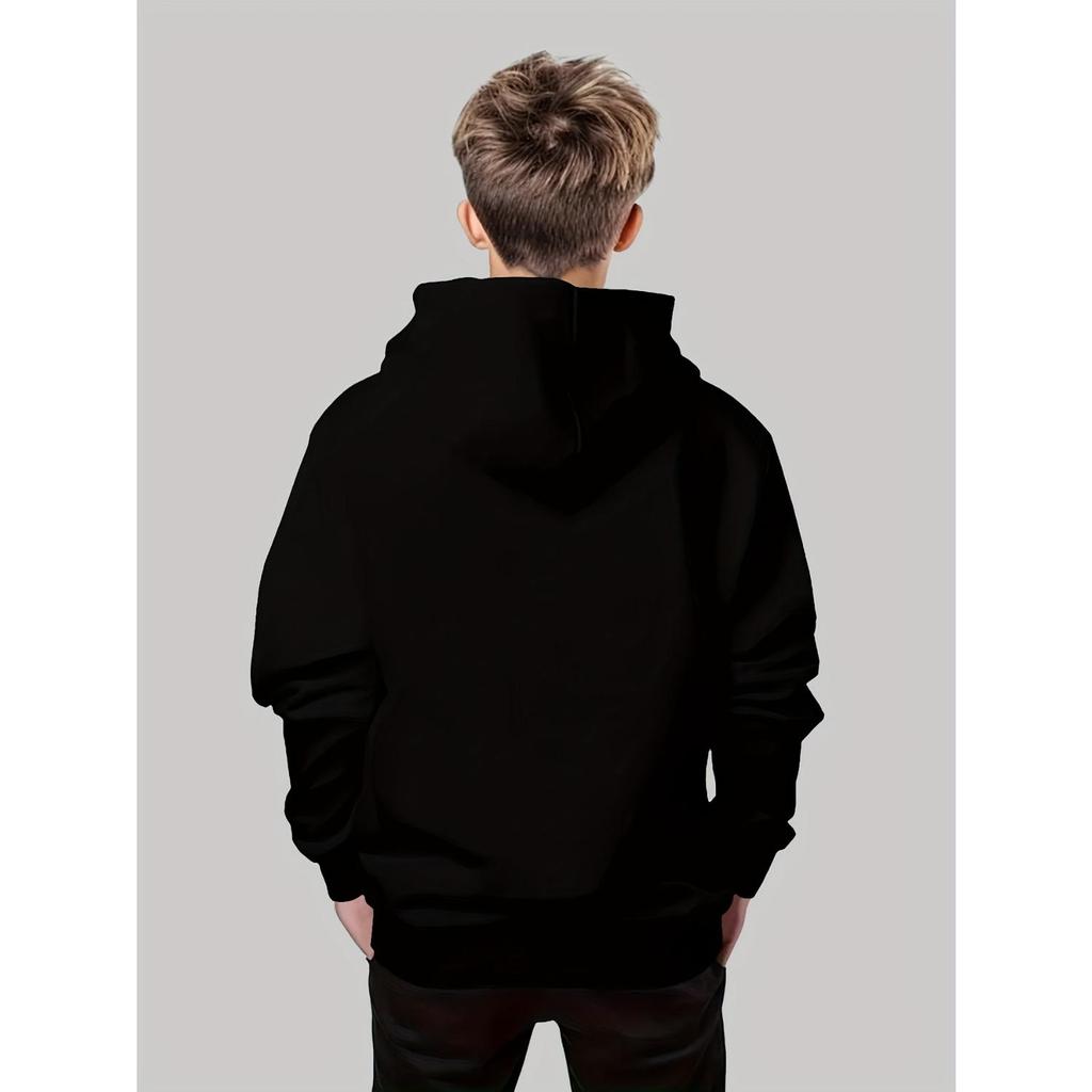 Kinderkleidung, kreativer 3D-bedruckter Kapuzenpullover für Jungen, lässiges Sport-Langarm-Kapuzenshirt für Jungen