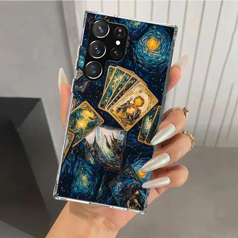 Witch Tarot Card Phone Case for Samsung Galaxy S26 S24 S23 Ultra S25 Edge S22 S21 Plus S20 FE + Soft Print Shell Funda Galaxy S2