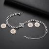 LIKGREAT Pentagram Bracelet Witch Knot Charm Gothic Witchy Y2K Jewelry for Women Stainless Steel Protection Amulet Party Gift