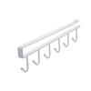 1pc Aluminum Wall Mounted Mug Rack No Screw Kitchen Cabinet Organizer For Coffee Cups Teacups Underwear Ties Scarf Hanger Durable Iron Hanging Rack