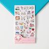 Creative Set of 6 Pieces of Japanese Paper Stickers Student Diy Hand Account Stickers Stationery Store Small Gifts Children's Cartoon Stickers