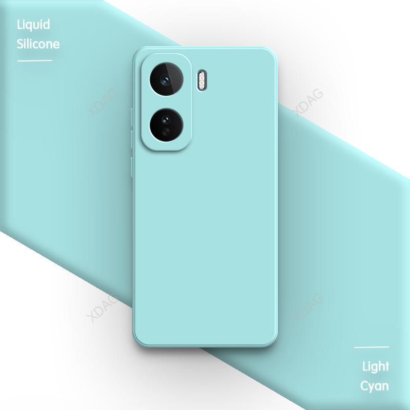 Candy Color Liquid Silicone Phone Case for vivo iQOO Neo11 Neo 11 5G China Soft Original High Quality Straight Edge Bumper Cover vivo iQOO Neo11 (China)
