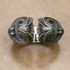 Adjustable Sterling Vintage Double-Faced Eye Carved Ring Men Women Geometric Asymmetrical Gothic Style