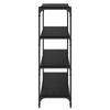 Bookshelf Black Oak Effect 100 X 33 X 100 Cm