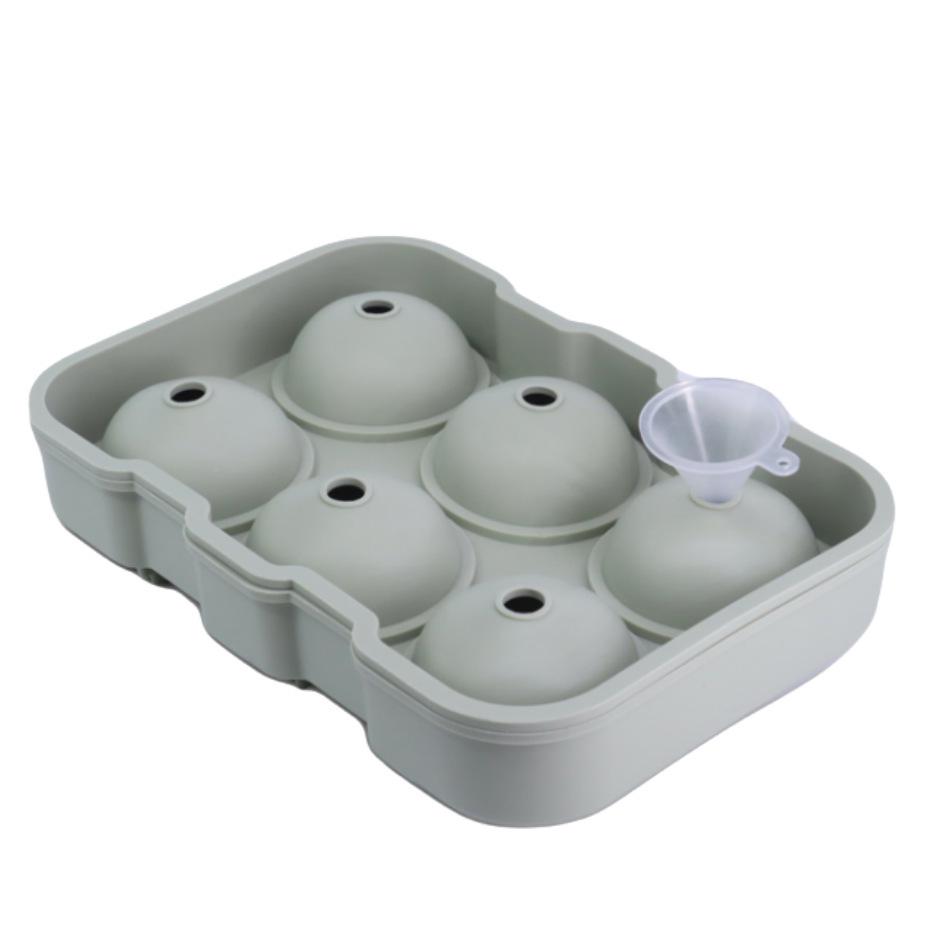 Silicone Ice Cube Tray with Lid: 4-Grid Frozen Soup & Food Storage Box