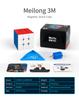 MoYu Meilong 3M Magic Cube, Magnetic Stability, Stickerless, Brain Training, Smooth Rotation, Professional Grade, 3x3 [Used]