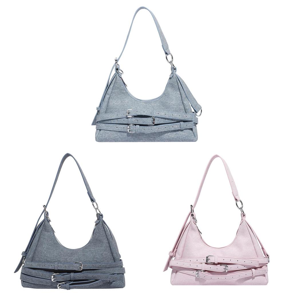 Crossborder Fashion Pu Shoulder Bag For Women With Zipper Closure And Inner Pockets