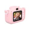 Kids Camera Dual Camera 2.0in IPS Screen 1080P Video Camera Toy with 32G Memory Card Pink