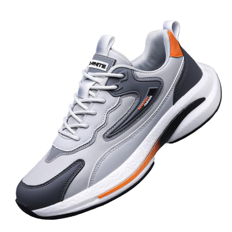 Men's Sports Shoes, Men's Spring Casual Breathable Running Shoes, Men's Thick-Soled Dad Shoes