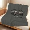 Music 2-2P-PM Throw Flannel Blanket Suitable for Sofas Beds Offices Travel, Camping Chairs