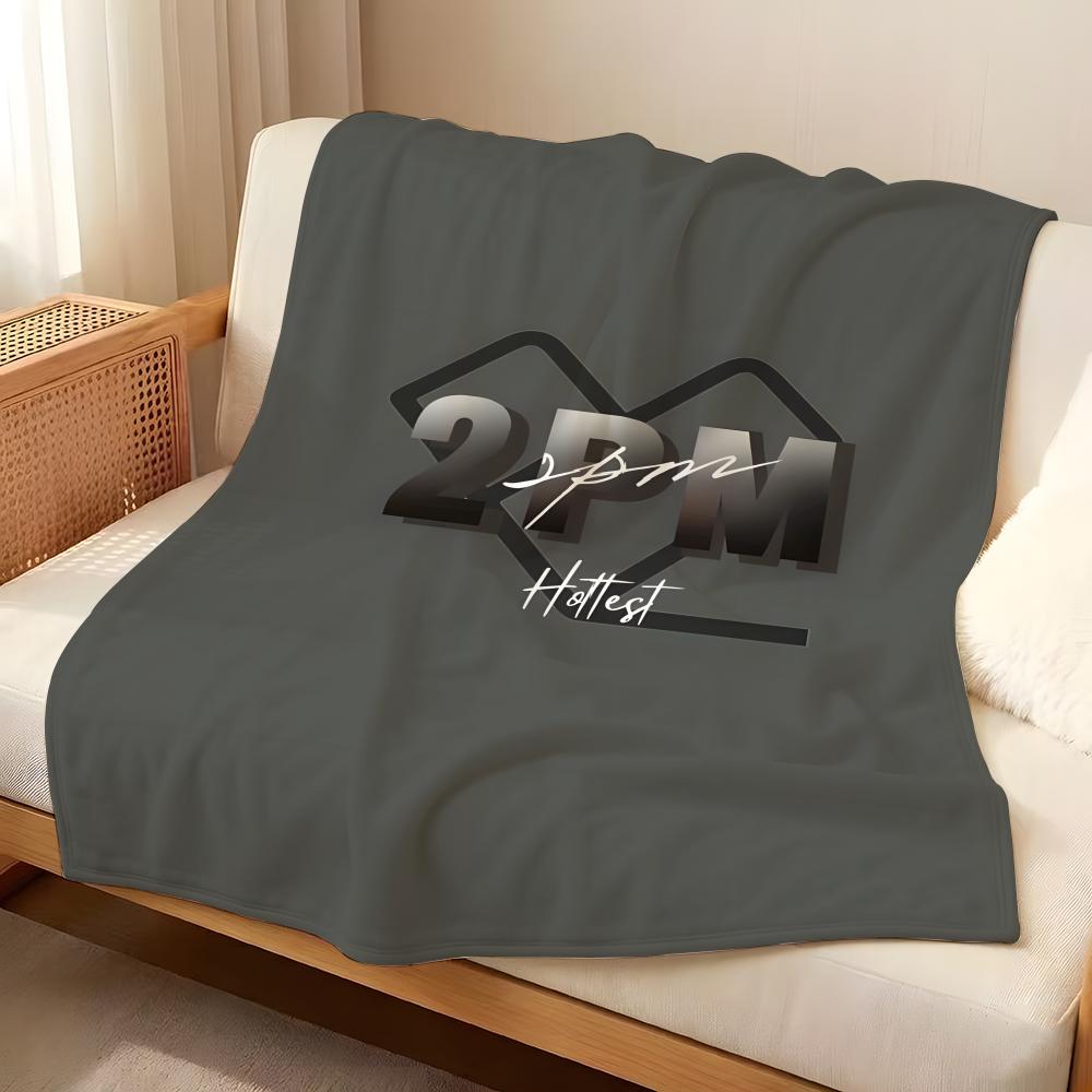 Music 2-2P-PM Throw Flannel Blanket Suitable for Sofas Beds Offices Travel, Camping Chairs