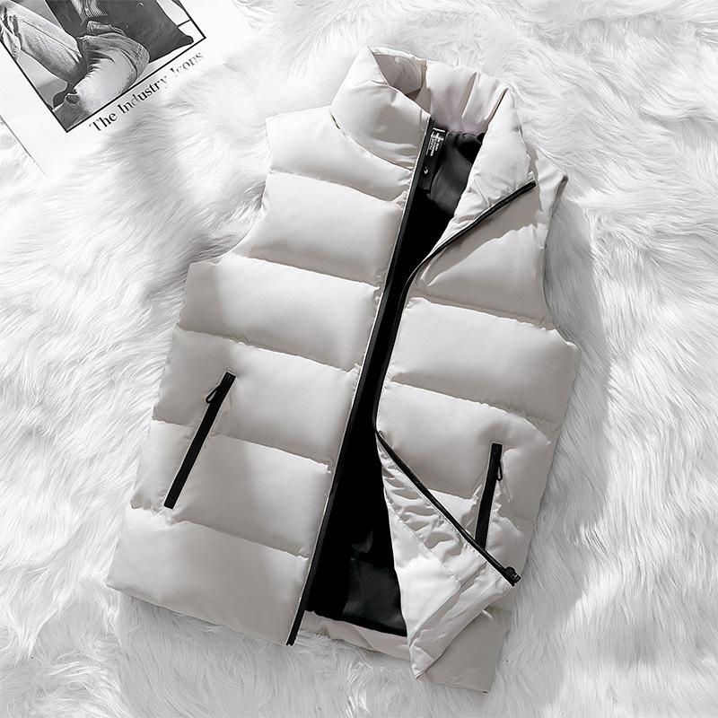 2025 vest men's jacket Korean version of the trend vest sleeveless thickened casual vest autumn and winter men's vest trend