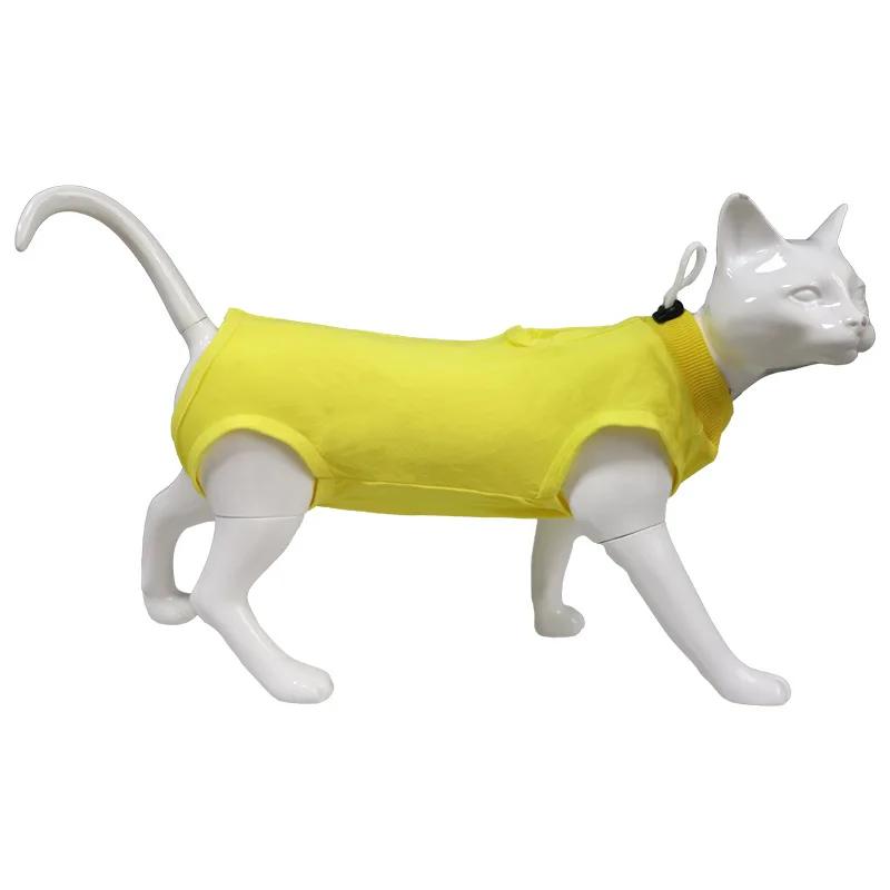 Comfortable Thin Stretchy Pet Recovery Suit for Cat Dog Surgery Spaying Neutering Aftercare Stretchy Cat Clothes Accessory