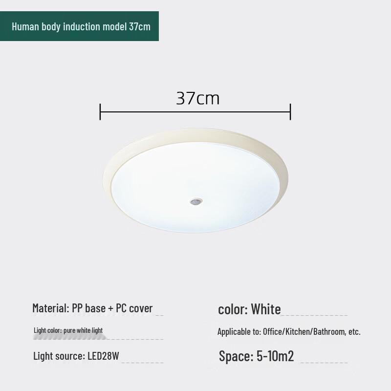 Oeny LED Motion Sensor 3-Proof Ceiling Light