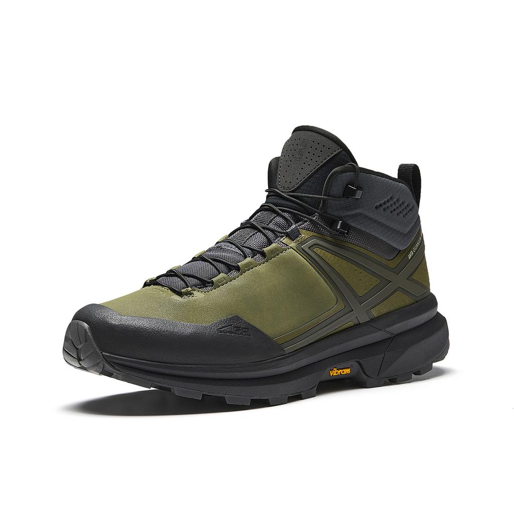 Anta K3 Mid Long Velvet Non-Slip Wear-Resistant Outdoor Shoes Men Shoes Dark-Brown Basic-Black Field-Green 112546677A-2