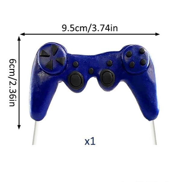

30 PCS Video Game Themes Cake Toppers Headset Ball Game Controller Cake Decoration for Game Theme Birthday Party Cake Decoration