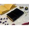 Black Leather Vintage Journal – Handmade Antique Diary with Wrap Closure & Deckle-Edge Pages – Grimoire Journal – Gift for men/women