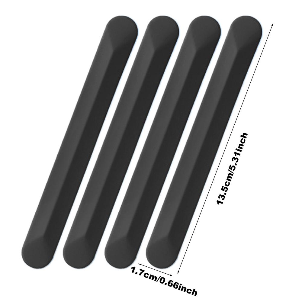 

Car Side Door Edge Protector Adhesive Anti Scratch Protector For Car Door Flexible 4X Vehicle Door Guards Strips For Rearview чёрный