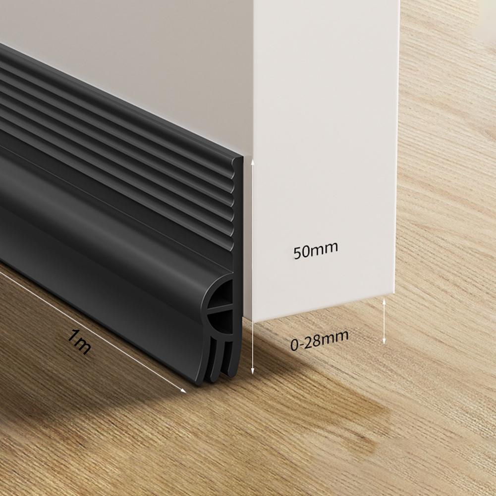 

Air Leakage Stopper Door Bottom Seal Home Improvement Brown Three-layer Design 5mm Thickened Cavity Airflow Blocker темно-серого