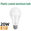 High-Brightness Energy-Saving LED Bulb for Indoor and Street Stall Lighting, E27/E14 Compatible, Plastic-Clad Aluminum