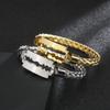 Accessories, Individual Vacuum Plated Steel Wire Braided Blade Titanium Steel Men'S Bracelet
