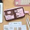Large Capacity Pen Pouch Four-Leaf Clover Print Stationery Bag Pencil Pouch  Stationery Storage