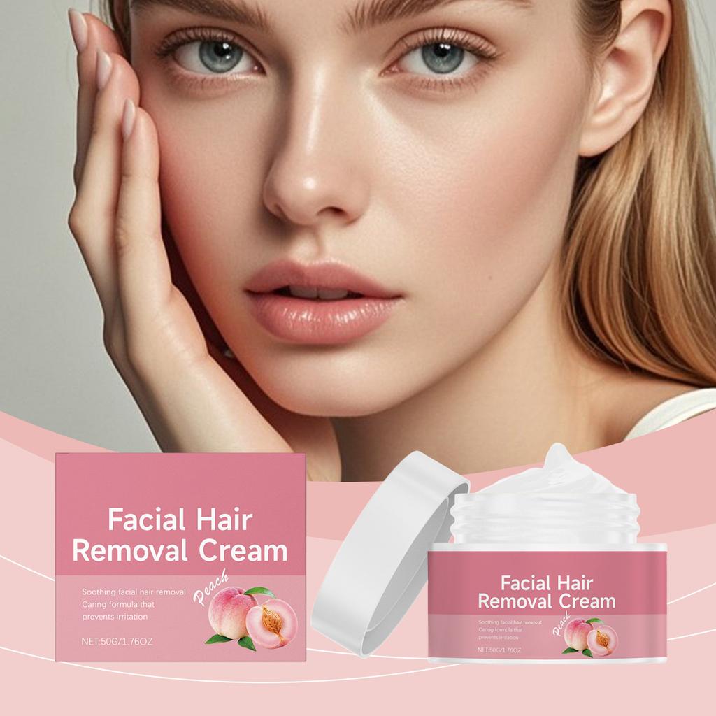 Gentle Facial Hair Removal Cream, Gently Moisturizing And Cleansing The Hair Around The Lips. Portable Home Care Hair Removal Cream