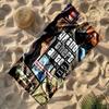Grand Theft Auto Beach Towel High Absorbency Quick-Dry Comfortable Lightweight Perfect for Traveling Yoga Camping and Swimming