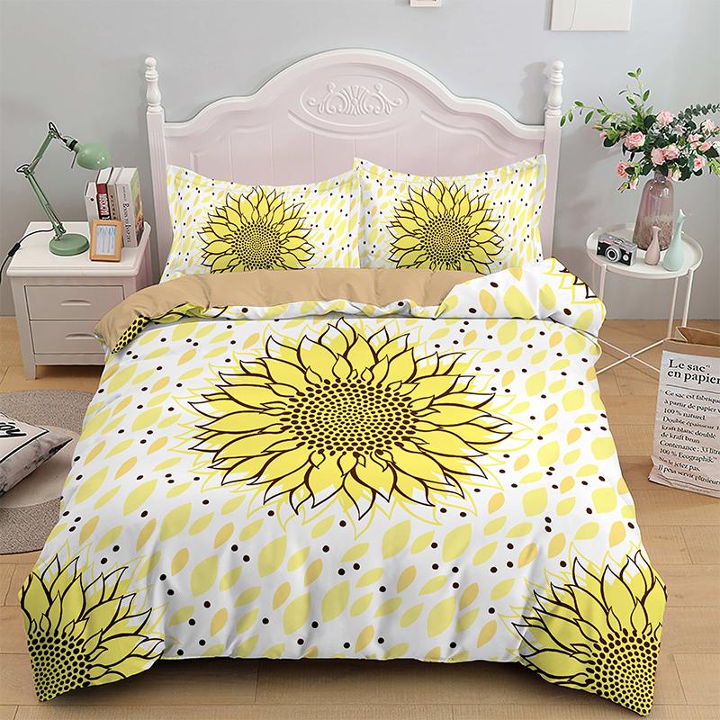 High-End Premium 3D Colorful Flowers King Quen Double Soft Duvet Cover Floral Beding Set Women Comfortable Quilt Cover Black Warm Comforter Cover