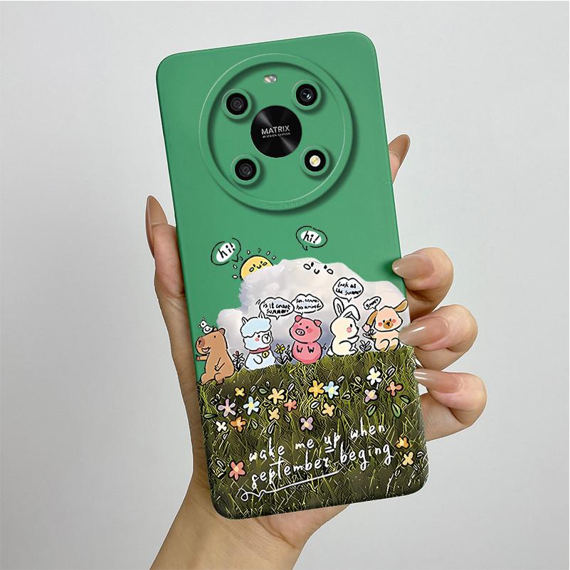 For Honor X9 4G 5G / Magic 4 Lite 4G 5G Phone Case ANY-NX1 LX1 LX2 LX3 Soft Silicone Sweet Painted Cover Cute Printed Casing