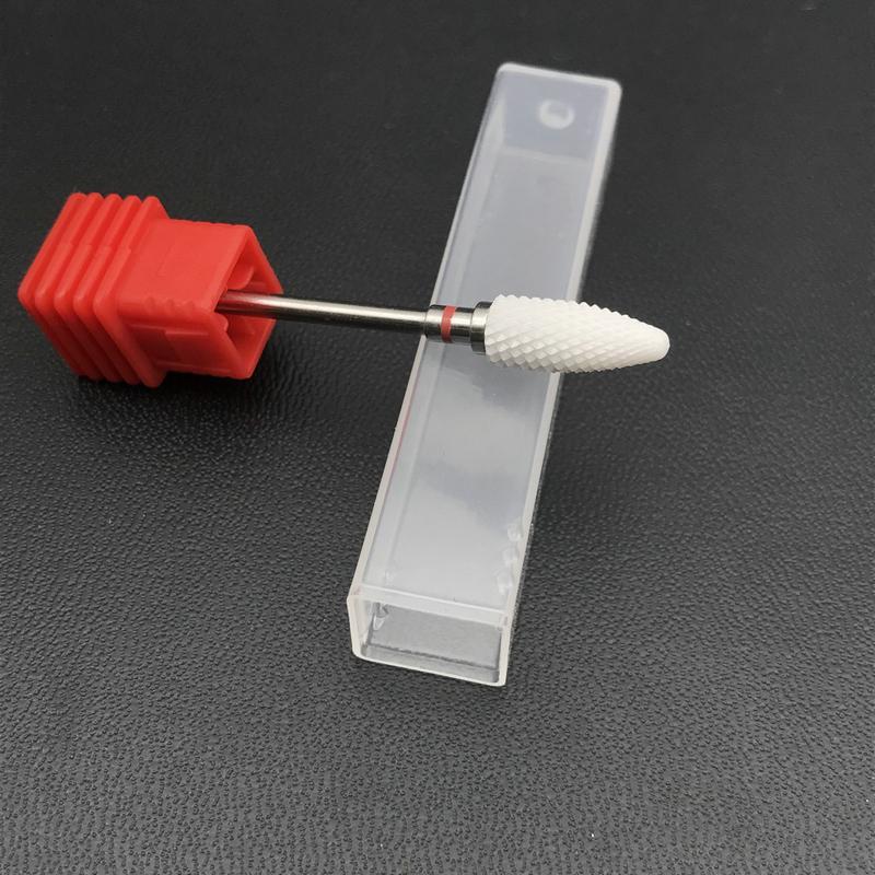 1pc Ceramic Nail Drill Bit & Zirconia Ceramic Nail Art Tools Electric Manicure Cutter Nail Dental Burs