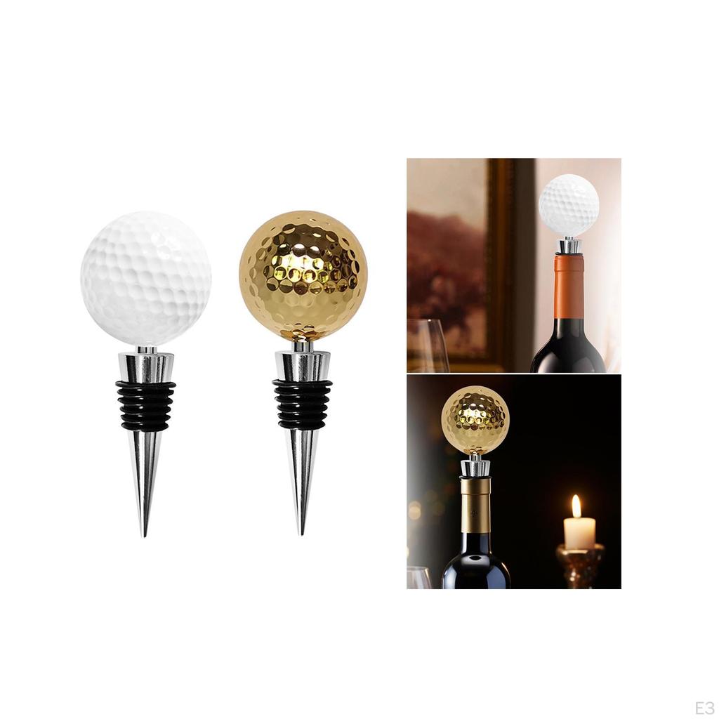 Elegante Sello para Botella de Vino con Forma de Pelota de Golf - Corcho de Calidad Premium para Entretenimiento en Casa