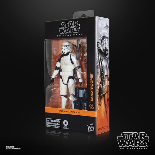Hasbro Star Wars Black Series Sandtrooper, Star Wars: A New Hope (Episode IV) Premium 15cm Collectible Action Figure G1565, Authentic
