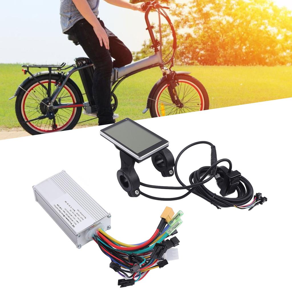 36V 48V 60V 450W 500W Sine Wave Brushless Controller M5 LCD Display Panel Kit Brushless Motor Speed Controller Replacement for Upgrading