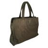Prada Triangular Logo Handbag Khaki Women Used