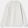 Carhartt WIP Womens Sweatshirt With Embroidered Script Logo Crew Neck Long Sleeve Pullover Women Sweatshirts Gray I033647-2J5-XX