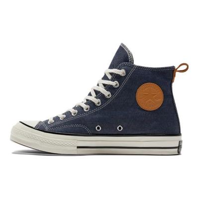 Chuck 70 High Denim - Navy Unisex Sneakers Blue Egret Golden-Tan A05271C