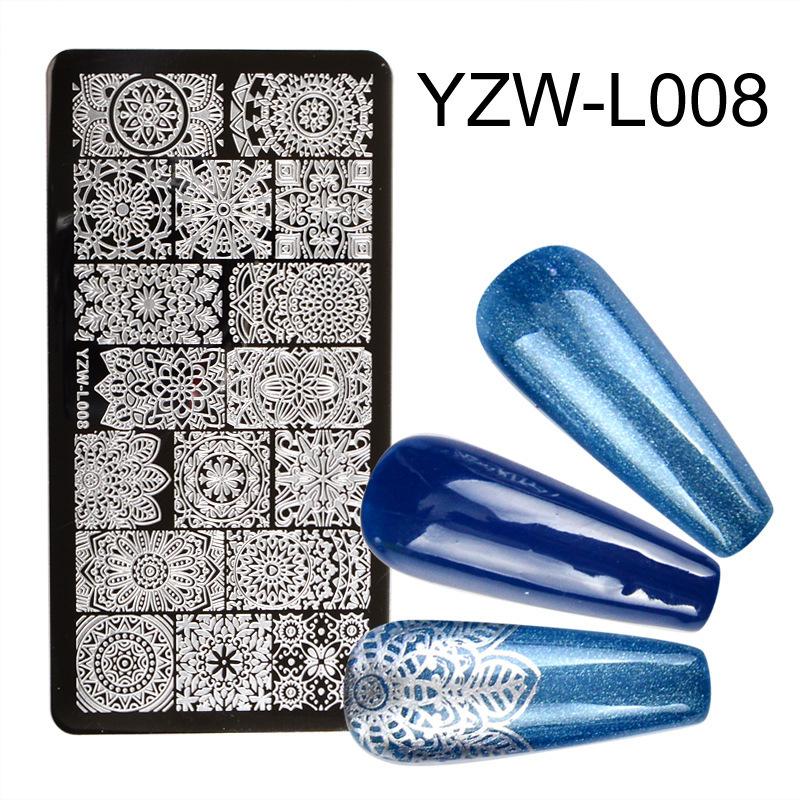 Nail Art Rectangle Printing Plate Printing Nail Polish Steel Plate Template Printing Transfer Printing Diy Seal Printing Plate Tool