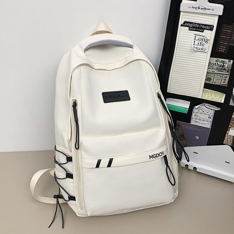 Schoolbag Children Girls Primary School Junior High School Solid Color College Student Backpack