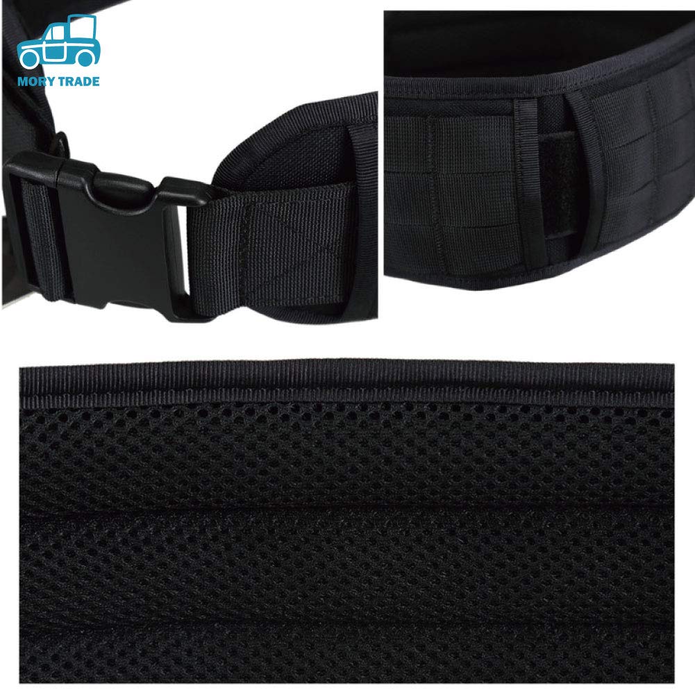 MORYTRADE Tactical Belt, Gun Belt, Airsoft Molle Belt, Camouflage