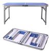 OIMG Aluminum Alloy Folding Camping Picnic Table Set