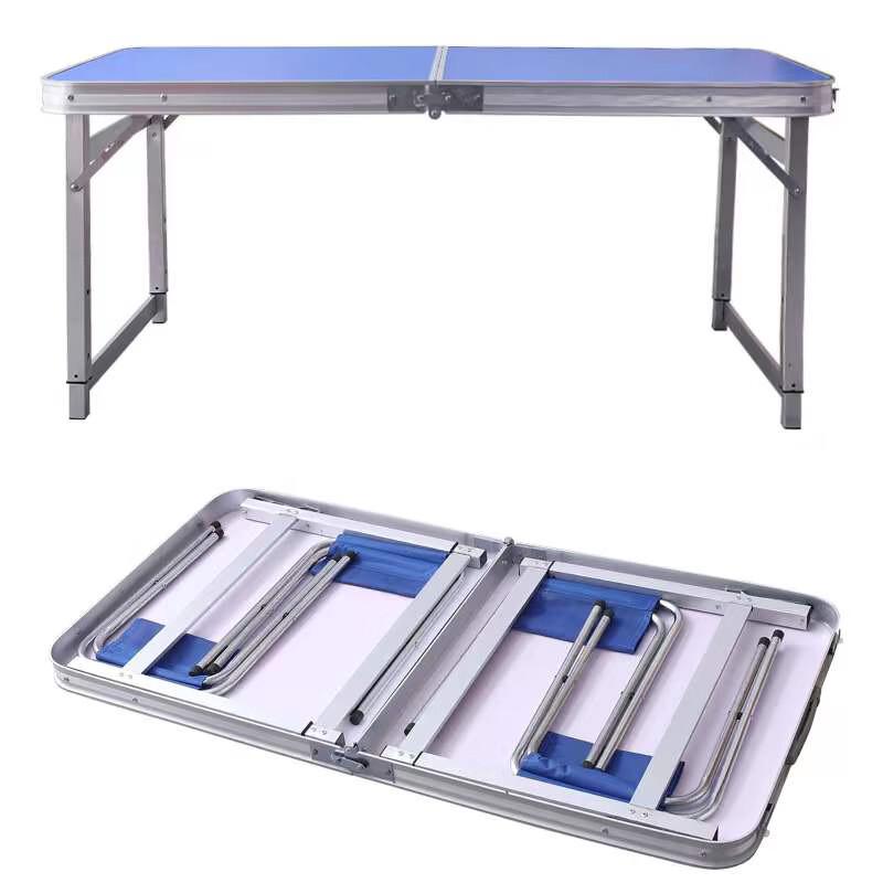 OIMG Aluminum Alloy Folding Camping Picnic Table Set