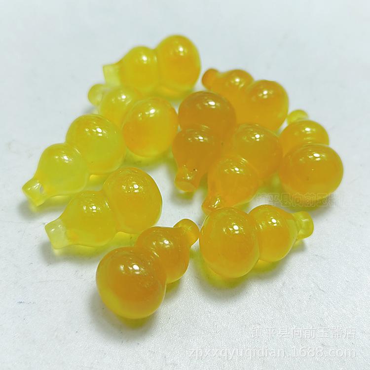 

Ice-bottom Yellow Jade Gourd Pendant 12x20mm – DIY Jewelry Accessory