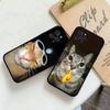 Funny Cute Cat Phone Cover Case for iPhone 13 12 11 17 Pro Max 17 15 16 14 Plus 17Air