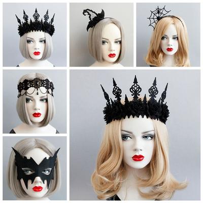 Kopfbedeckung, Halloween-Stirnband, Spinne, Hexenhut, Haarband, lustige Halloween-Maske für Mädchen