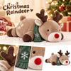 Christmas Plush Toy Soft Holiday Stuffed Animal Decoration Gift for Kids and Adults
