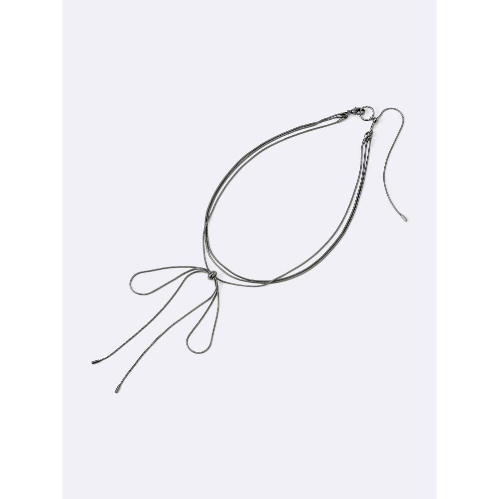 GU by Uniqlo Snake Chain Ribbon Necklace