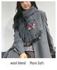 Women's High-End Knit Christmas Scarf – Thick, Warm, and Versatile for Autumn and Winter