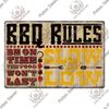 Putuo Decor BBQ Metal Sign Tin Plaque Vintage Metal Signs Iron Painting for Barbecue Bar Pub Kitchen Party Zone Wall Decor