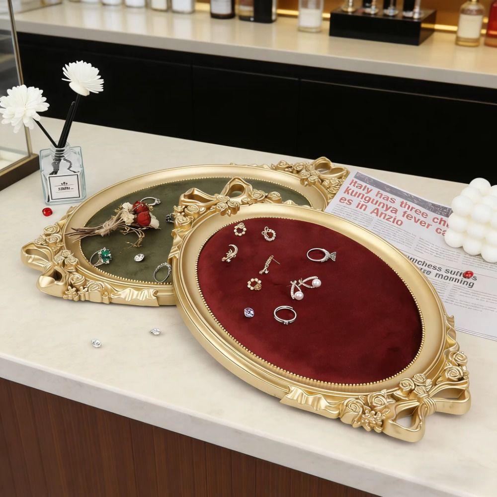 European-style Jewelry Display Tray Vintage Jewelry Organizer Necklace Pendant